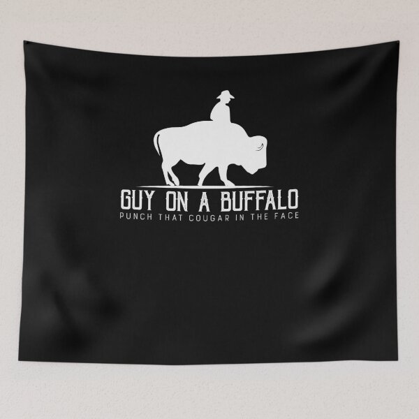 Item preview, Guy on a Buffalo Punch That Cougar designed and sold by TeeTimeGuys.