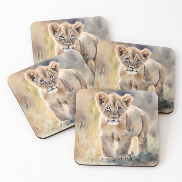 Item preview, Lion Cub on the Grassy Plains designed and sold by CalmnessbyChoice.