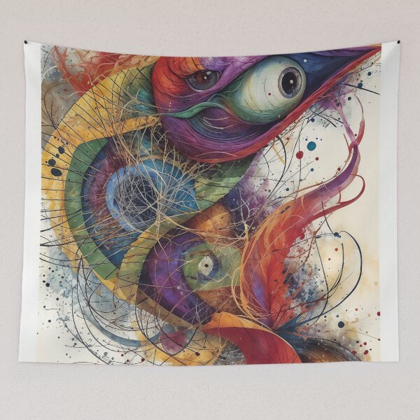 Item preview, Colorful Abstract Fish Form designed and sold by DavidePoggio.