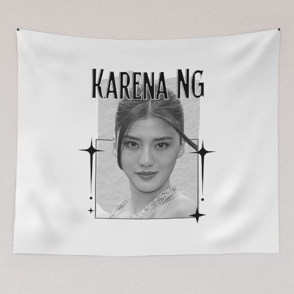 Item preview, Karena Ng – Ng Kaning (吳千語) Chinese Actress Art Chinese Celebrity IllustrationScrapbook Collage Cozy Y2K Vintage Design designed and sold by HELL0WBELLO.