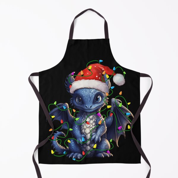 Item preview, Cute Baby Dragon Wrapped In Christmas Lights Fantasy Holiday Art designed and sold by GenioFin.