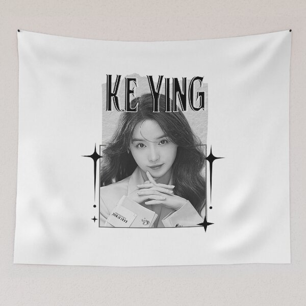 Item preview, Ke Ying (柯颖) Chinese Actress Art Chinese Celebrity IllustrationScrapbook Collage Cozy Y2K Vintage Design designed and sold by HELL0WBELLO.