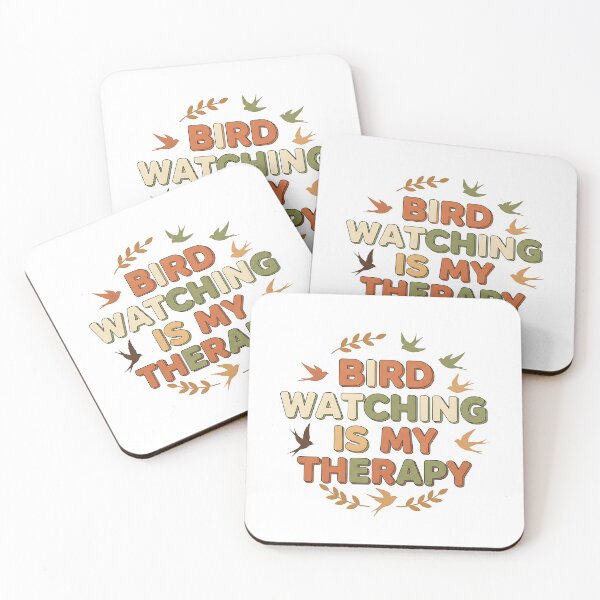 Item preview, Birdwatching Is My Therapy – Retro Vintage Birdwatcher Quote T-Shirt & Sticker designed and sold by NatureNookTees.