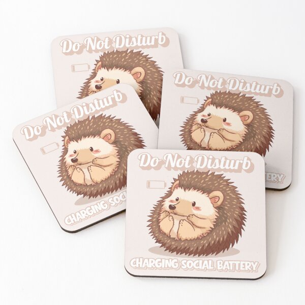 Item preview, Do Not Disturb Hedgehog | Social Battery Charging| Introvert Humor Gift designed and sold by Searching ideas.