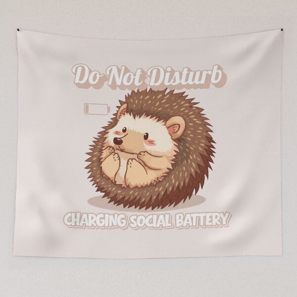 Item preview, Do Not Disturb Hedgehog | Social Battery Charging| Introvert Humor Gift designed and sold by Searching ideas.