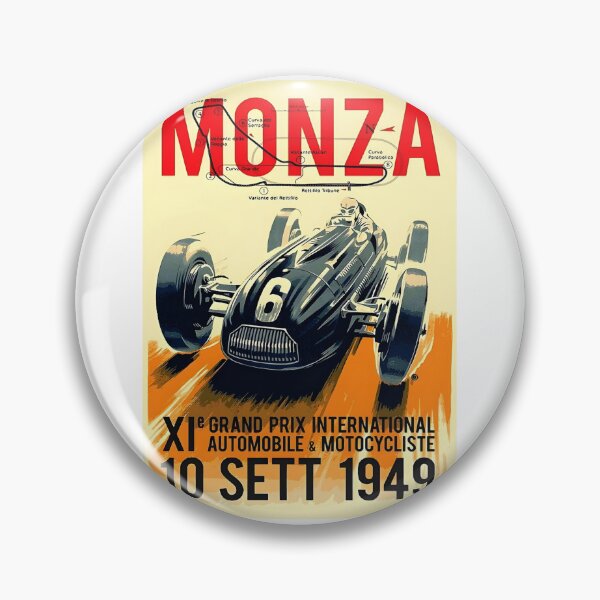 Item preview, 1949 Italian Grand Prix (Monza) Vintage Racing Poster designed and sold by CharlieDesings.