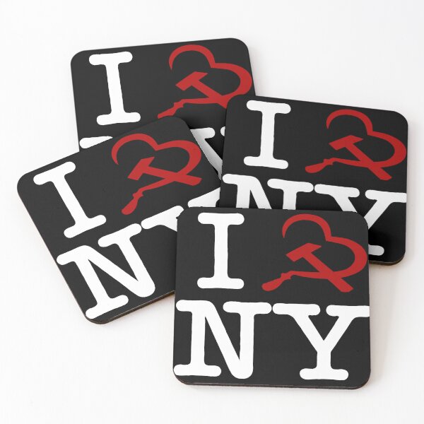 Item preview, I love New York NY Democratic socialist NYC Design | Milton Glasser Parody Black designed and sold by DonDoodle.