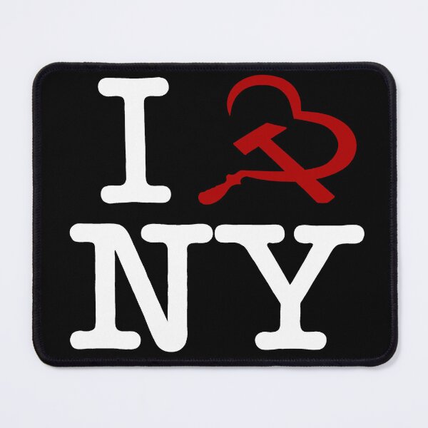 Item preview, I love New York NY Democratic socialist NYC Design | Milton Glasser Parody Black designed and sold by DonDoodle.