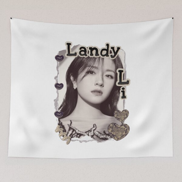 Item preview, Landy Li – Li Landi (李兰迪) Chinese Actress Art Chinese Celebrity Illustration Scrapbook Collage Cozy Y2K Vintage Design designed and sold by HELL0WBELLO.