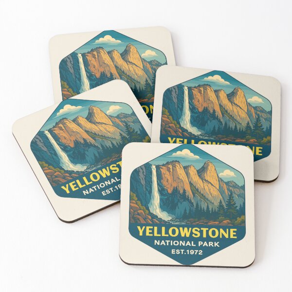 Item preview, Yellowstone National Park Sticker designed and sold by Gideon Emmerich.