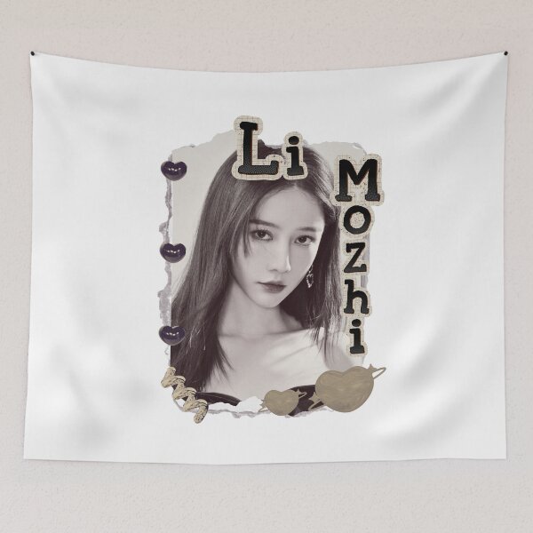 Item preview, Li Mozhi (李墨之) Chinese Actress Art Chinese Celebrity Illustration Scrapbook Collage Cozy Y2K Vintage Design designed and sold by HELL0WBELLO.