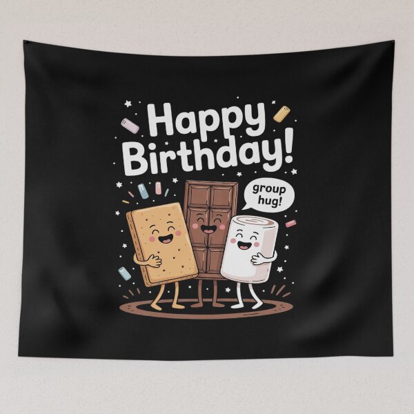 Item preview, Group Hug S’mores Funny Camping Marshmallow Chocolate Snack  designed and sold by NailMolisa.