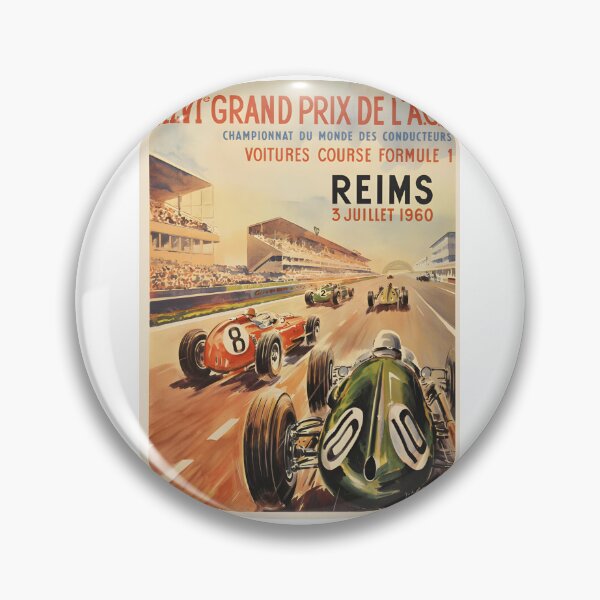 Item preview, 1960 French Grand Prix (Reims) Formula 1 Poster designed and sold by CharlieDesings.