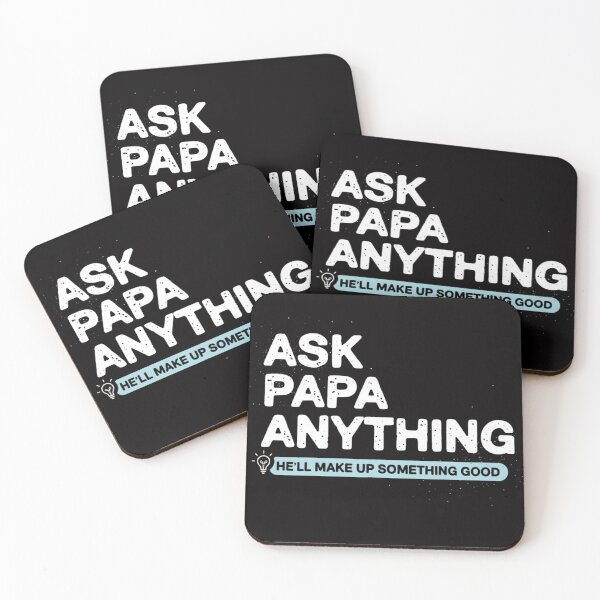 Item preview, Ask Papa Anything, Funny Grandpa Gift designed and sold by DesignDenDo ⭐⭐⭐⭐⭐.