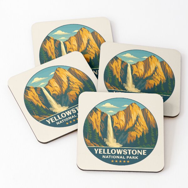 Item preview, Yellowstone National Park Sticker designed and sold by Gideon Emmerich.