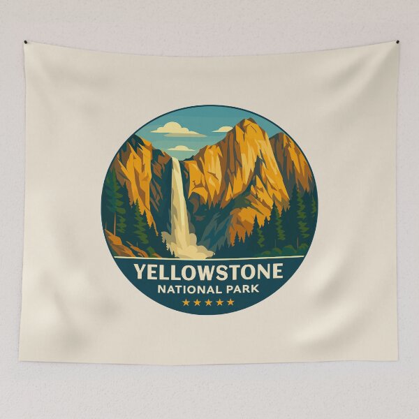 Item preview, Yellowstone National Park Sticker designed and sold by Gideon Emmerich.