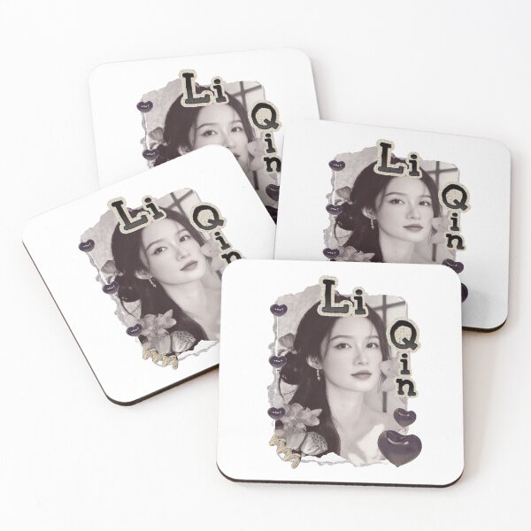 Item preview, Li Qin (李沁) Chinese Actress Art Chinese Celebrity Illustration Scrapbook Collage Cozy Y2K Vintage Design designed and sold by HELL0WBELLO.
