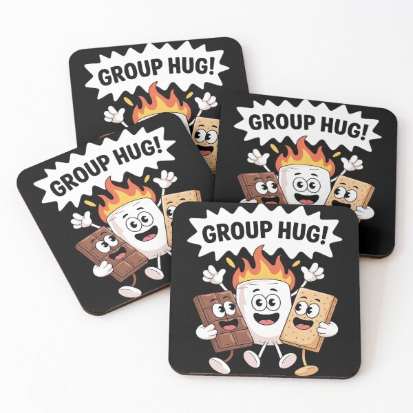 Item preview, Group Hug S’mores Funny Camping Marshmallow Chocolate Snack3  designed and sold by NailMolisa.
