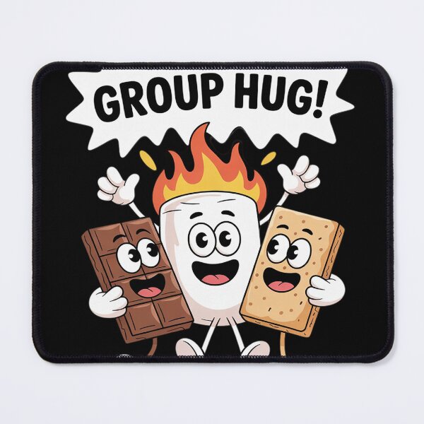 Item preview, Group Hug S’mores Funny Camping Marshmallow Chocolate Snack3 designed and sold by NailMolisa.
