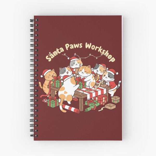 Item preview, Santa Paws Workshop – Cute Cats Wrapping Christmas Gifts designed and sold by KaryaVisionSTR.