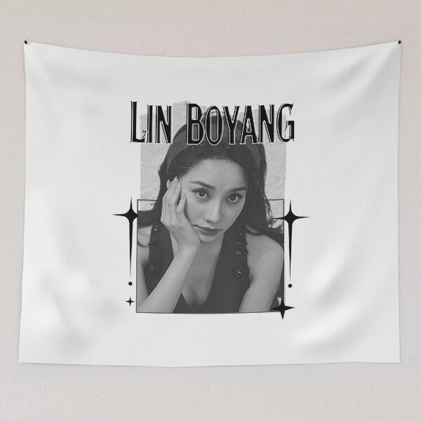 Item preview, Lin Boyang (林柏妍) Chinese Actress Art Chinese Celebrity IllustrationScrapbook Collage Cozy Y2K Vintage Design designed and sold by HELL0WBELLO.