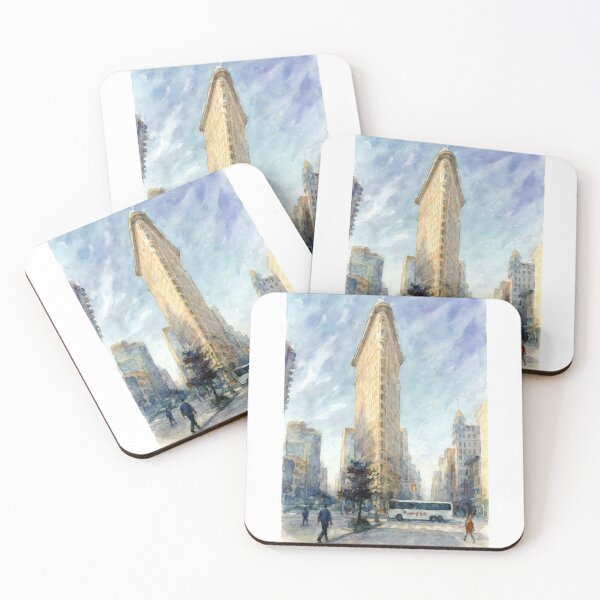 Item preview, Flatiron Building NYC Watercolor designed and sold by caracatita75.