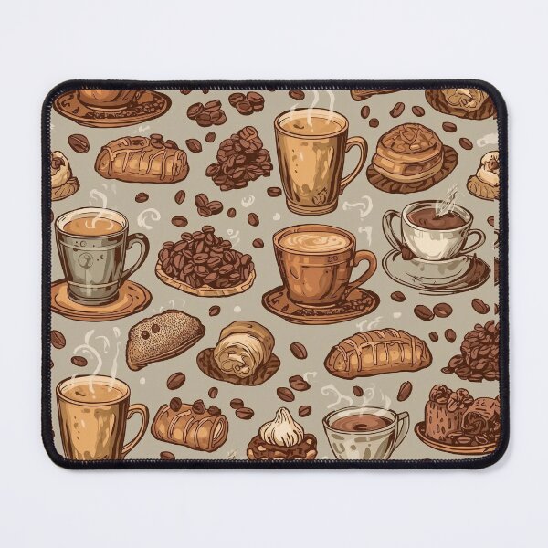 Item preview, Coffee & Pastry Pattern | Cute Bakery Seamless Design designed and sold by KiValuate.
