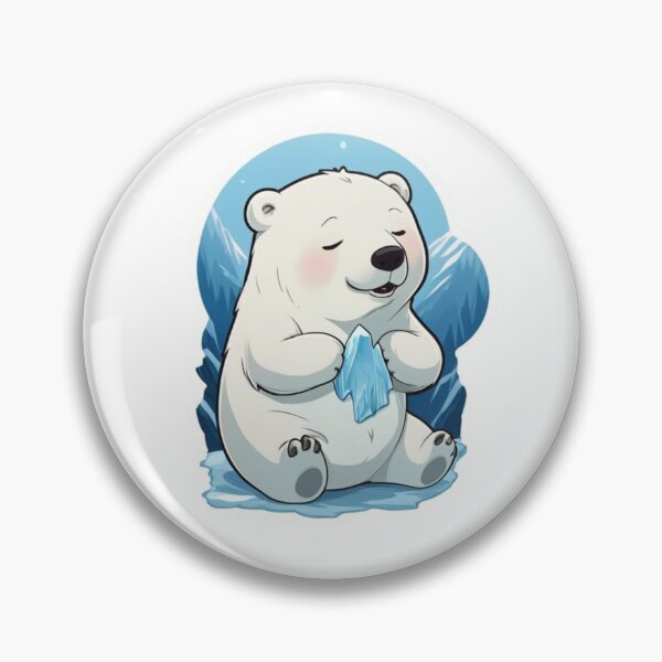 Item preview, Sweet Polar Bear Cub with Ice Crystal designed and sold by Toonfriends.