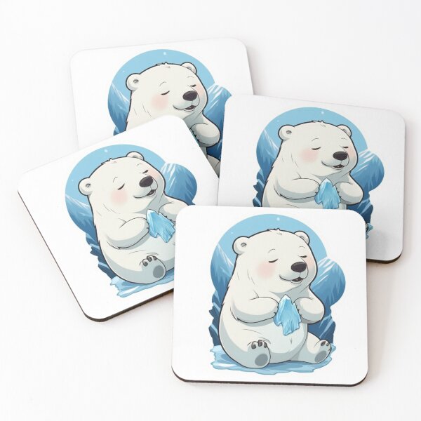 Item preview, Sweet Polar Bear Cub with Ice Crystal designed and sold by Toonfriends.