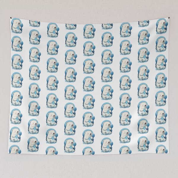 Item preview, Sweet Polar Bear Cub with Ice Crystal designed and sold by Toonfriends.