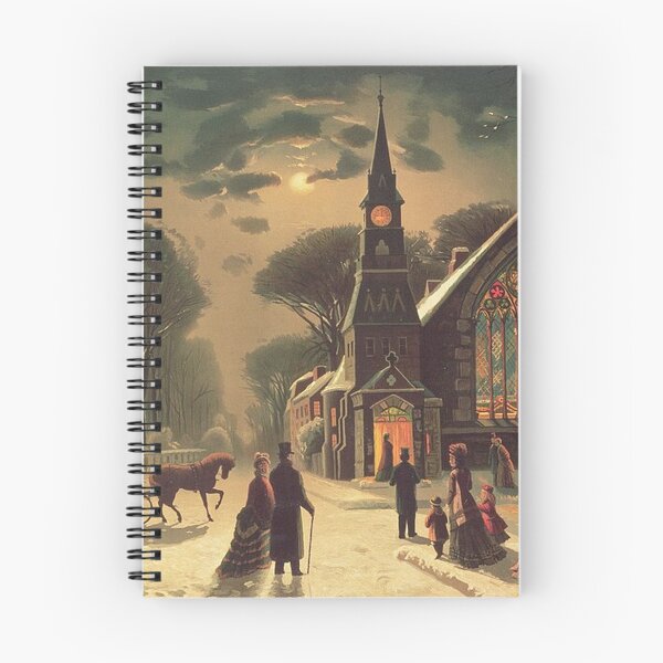 Item preview, Christmas Eve Painting with Church designed and sold by tomorrowsart.