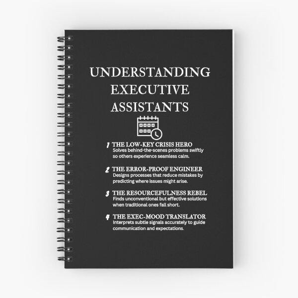 Item preview, Executive Assistant Traits: Funny Office Humor – Black designed and sold by PsyFlow35.