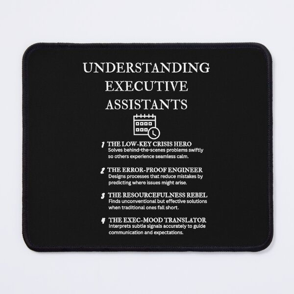Item preview, Executive Assistant Traits: Funny Office Humor – Black designed and sold by PsyFlow35.