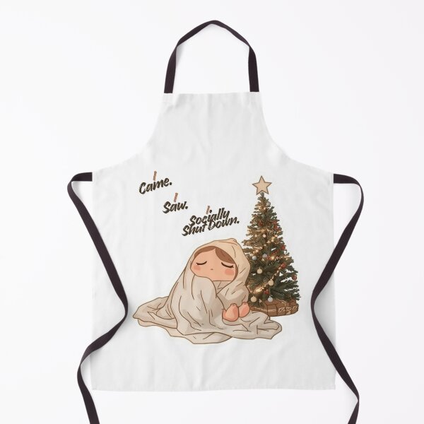 Item preview, I Came. I Saw. I Socially Shut Down – Holiday Introvert Humor, Female Character designed and sold by PIXelayDesigns.
