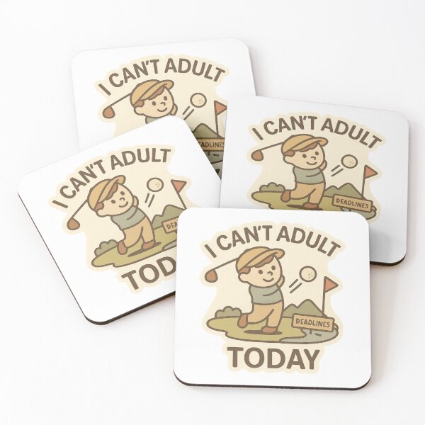 Item preview, I Can’t Adult Today Golf Boy designed and sold by DivinelyAligned8.