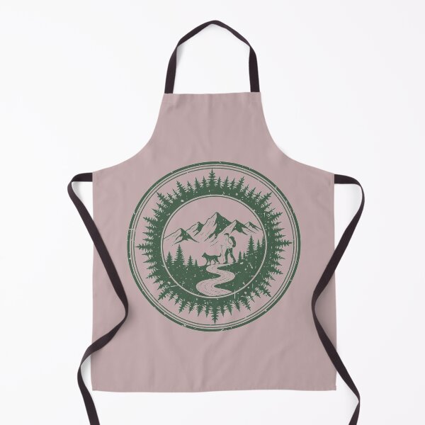 Item preview, Mountain Adventure Hiking Badge – Nature Explorer with Dog Illustration designed and sold by Royalsticker.