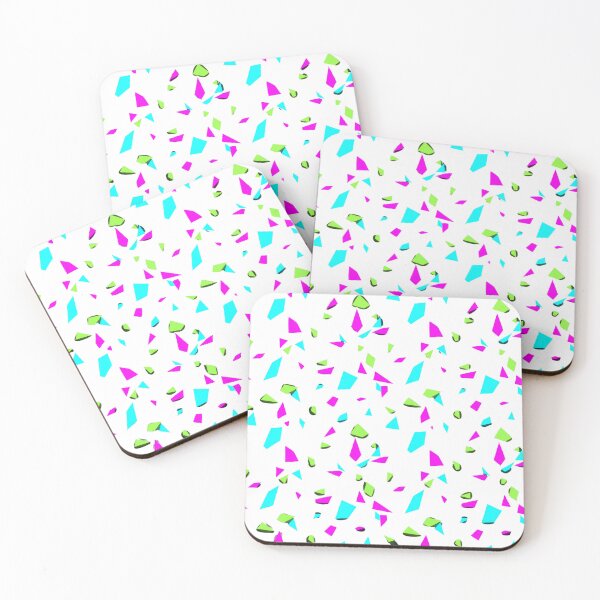 Item preview, Dark Neon Terrazzo - Cyberpunk Mosaic Pattern designed and sold by AI Experiment Lab.