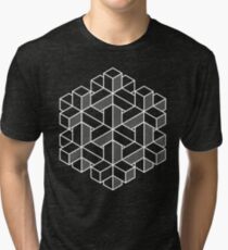 Camiseta de tejido mixto Formas imposibles: Hexágono