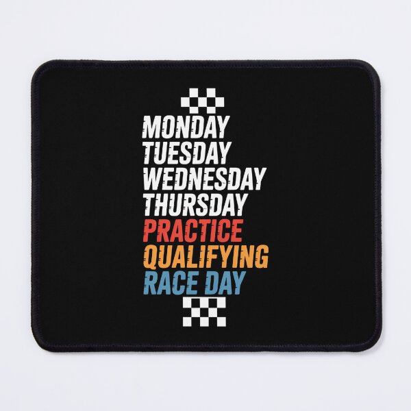 Item preview, Funny Monday Tuesday Thursday Race Day Racing designed and sold by cosmicncozyS.