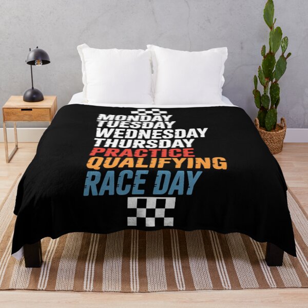 Item preview, Funny Monday Tuesday Thursday Race Day Racing designed and sold by cosmicncozyS.