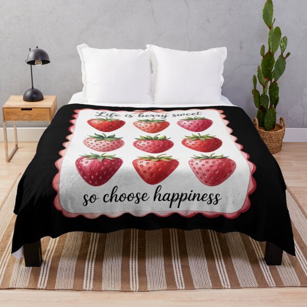 Item preview, Strawberry Life Is Berry Sweet So Choose Happiness  designed and sold by KotexTemu.