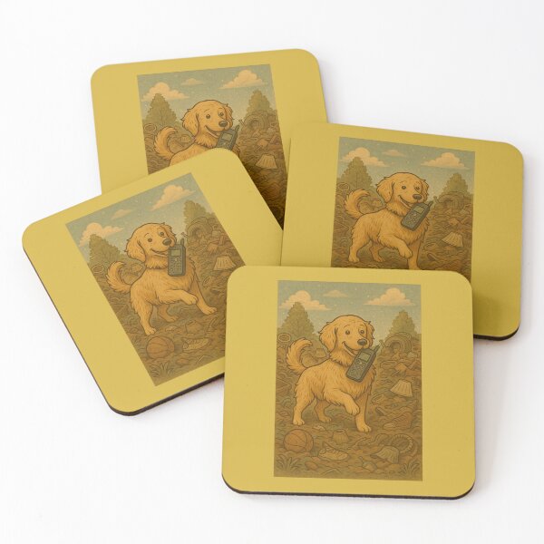 Item preview, Golden Retriever Finds the Signal designed and sold by Hornace88studio .