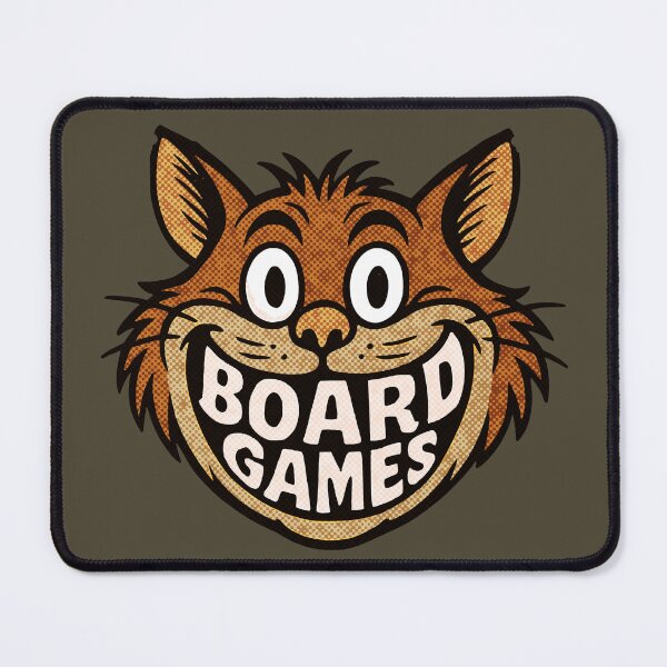 Item preview, Brown Cheshire Cat Smile Teeth Nerdy Board Games designed and sold by TackyTime.