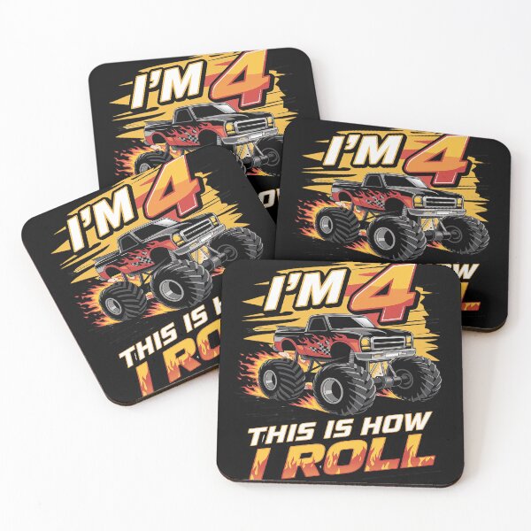 Item preview, Kids I'm 4 This Is How I Roll Car 4th Birthday Boys  designed and sold by CombatTask.