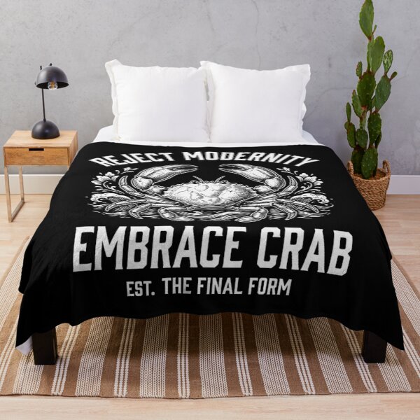 Item preview, Reject Modernity Embrace Crab Carcinization Evolution Meme designed and sold by Mason-Pride.