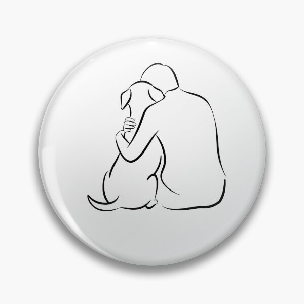 Item preview, pet memorial - pet loss - dog memorial - in loving memory - shelter volunteer - dog line art - forever loved - senior dog - special needs dog - one line drawing - minimal line art designed and sold by JansenGS.