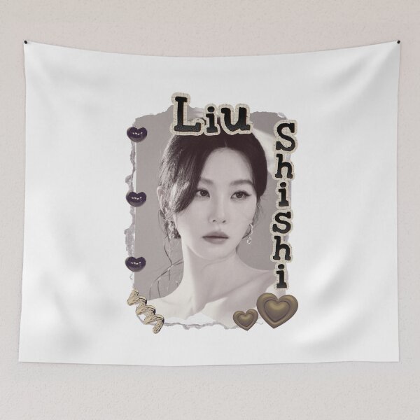 Item preview, Liu Shishi (刘诗诗) Chinese Actress Art Chinese Celebrity Illustration Scrapbook Collage Cozy Y2K Vintage Design designed and sold by HELL0WBELLO.