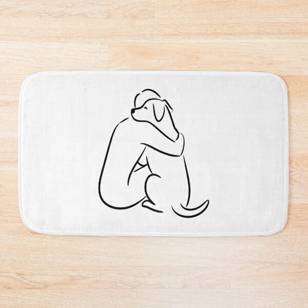 Item preview, pet memorial - pet loss - dog memorial - in loving memory - shelter volunteer - dog line art - forever loved - senior dog - special needs dog - one line drawing - minimal line art designed and sold by JansenGS.