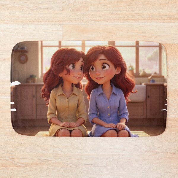 Item preview, Sister Bond – Beautiful Sisters Illustration Art designed and sold by HopaHope.