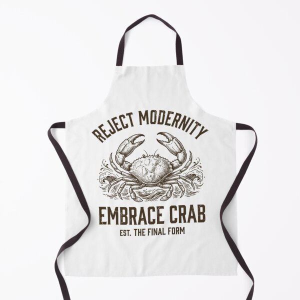 Item preview, Reject Modernity Embrace Crab Carcinization Evolution Meme designed and sold by Mason-Pride.